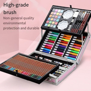 145Pcs Premium Frozen Themed Kids Painting Kit Briefcase